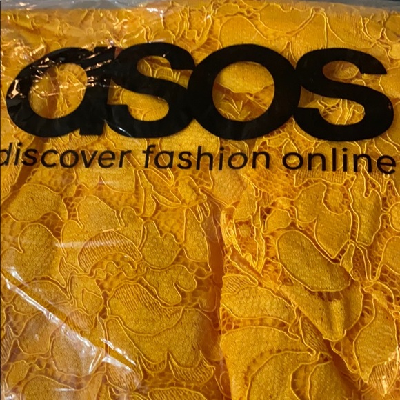 ASOS DESIGN Lace Bandeau Train Mini Dress - Picture 5 of 6